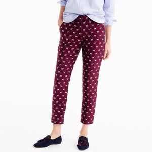 J Crew terrier jacquard pants